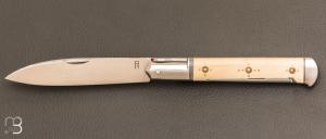    Couteau " Issoire 2 pièces " par Romain Alvarez - RWL34 et ivoire de mammouth