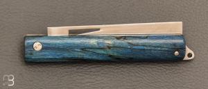 Couteau "L'Olonnois" de L'atelier du capitaine - Hêtre échauffé stabilisé