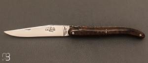 Couteau " Laguiole 12cm  " par la Forge de Laguiole - Loupe de noyer