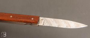 Couteau " Le Français   " damas et amourette par Perceval