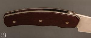    Couteau " Liner Lock " custom par David Lespect - RWL34 et Ivoire de phacochère gravé par Serge Raoux