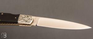   Couteau " Lock-back " pliant par H. McBurnette - Micarta et ATS-34