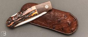   Couteau " Lock-back " custom par W.D. Pease