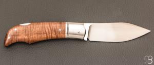 Couteau " Lock-Back" custom par Rémi Lavialle - RWL34 et koa stabilisé