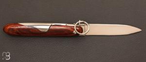 Couteau de poche Navette cocobolo 12cm par Mongin