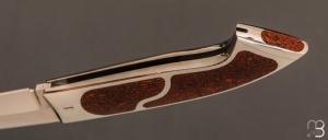   Couteau  "  Opus One " par Charles Bennica - Os de dinosaure