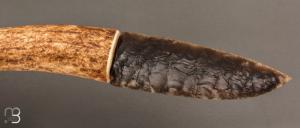   Couteau " Silex et bois de cerf " par Kévin Chartier