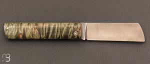 Couteau " Snard " par Tom Fleury - Bouleau madré stabilisé