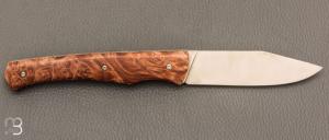  Couteau de poche Tedesco par Adrien Giovaninetti - Érable Négundo stabilisé