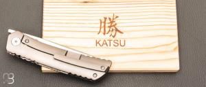 Couteau de poche Katsu - ZK03 - Fatcarbon® Rose et ZDP189