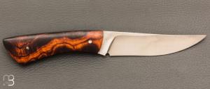 Couteau droit par Nicolas Mestrallet - Atelier du couteau de Vaunaveys - Acier C130 et bois de fer