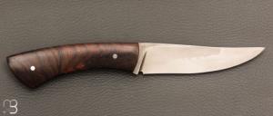   Couteau droit par Nicolas Mestrallet - Atelier du couteau de Vaunaveys - Acier C130 et bois de fer