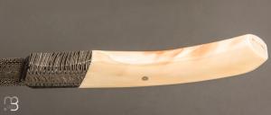 Couteau droit semi intégral " 1820 Berthier " par Anthony Brochier 