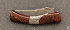 Couteau " Pointix " lock back de Florent Dall'ava - L'atelier Dall'ava - Bois de fer