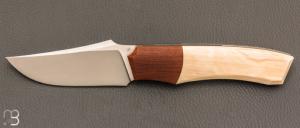 Couteau " custom " de Berthelemy Gabriel - La Forge Agab - Ivoire de mammouth et RWL34