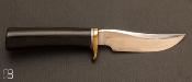 Couteau droit Randall N°4 - 5" "Big Game and Skinner" - Micarta noir