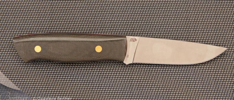 Couteau droit ENZO Trapper 95 micarta vert 2015