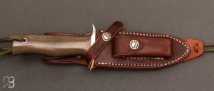  Couteau  5" " Combat Companion Full tang " par Randall - Micarta kaki