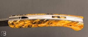  Couteau " 1515 collection Globetrotter " par Manu Laplace - Erable négundo stabilisé