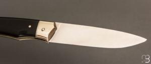   Couteau " 1820 2 pièces " custom par Mathieu Herrero - ébène et lame en 14C28N