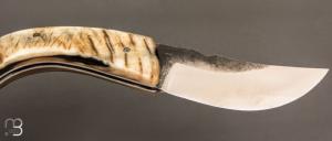 Couteau " Berger à cran plat " pliant par José Viale - Corne de bélier