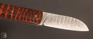 Couteau " Bull " custom de David Margrita - Mbull Knives - Amourette et lame damas