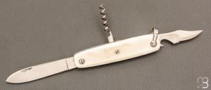 Couteau de poche Canif 3 pièces ivoire de mammouth par J. Mongin