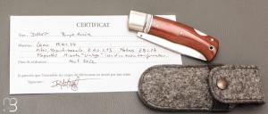    Couteau " Drop "  custom lock-back par Raphaël Durand - Micarta et RWL34