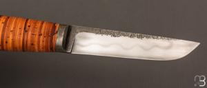   Couteau " F  " droit en écorce de Bouleau de Frédéric Maschio