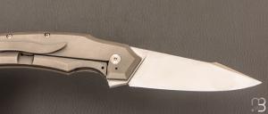 Couteau " Frame-Lock custom " par Florian Dreyer FD-Knives - Titane et lame en RWL34