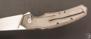Couteau " Frame-Lock custom " par Florian Dreyer FD-Knives - Titane et lame en RWL34