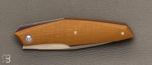  Couteau " Front flipper " custom par Samuel Jugieau - G10 et lame en RWL34