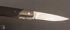   Couteau " Gentleman  " custom de Stéphane Sagric - Fatcarbon® Sidecut et lame en RWL34