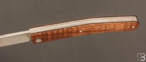Couteau " Harpo " custom par Anthony Brochier - Koa et lame en RWL34