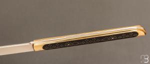   Couteau " Interframe XVIII ème " pliant fait main par Bastien Toubhans - Atelier Beau Merle