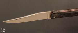  Couteau " Laguiole 12 CM " de Jérôme Lamic - Fatcarbon® et 14C28N