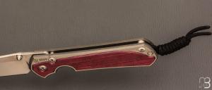 Couteau " Large Sebenza 31 2024 Annual Purple Heart Wood " de Chris Reeve - L31-1742 - RARE