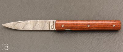 Couteau " Le Français   " damas et amourette par Perceval