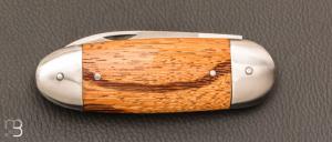    Couteau "  Le Manu " par La Bonne Trempe - Bois de serpent et 14c28