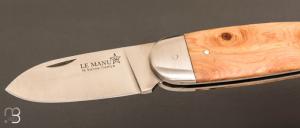 Couteau " Le Manu " par La Bonne Trempe - Genévrier et 14c28