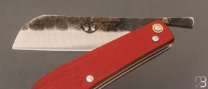 Couteau " London " fait main par Frédéric Marchand - XC75 et chêne