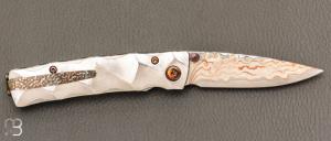  Couteau MC33MD par Mcusta - Damas et Rainbow damas - Pièce Unique