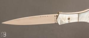   Couteau " Magna Pinna " fait main par Laraud Blade  - Nacre et 14C28