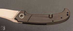  Couteau " Maverick full titane prototype  " custom de Jean Michel Martin  - RWL-34 et titane