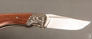   Couteau " Midnight liner " custom par Olivier Ouertal - Micarta et RWL-34