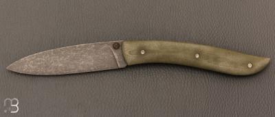  Couteau le Névé - G10 Kaki - Lame 14C28N par Tim Bernard