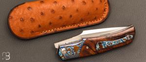   Couteau " Lultrafort " custom par Rémi Lavialle - RWL34 et bois de fer d'Arizona