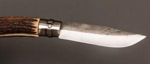   Couteau " Opinel N°09 " custom bois de cerf par Laurent Gaillard