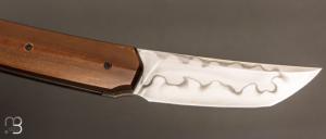   Couteau " Sanjo " par Guy Poggetti - Micarta vintage et C130