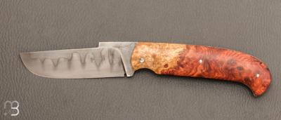   Couteau " Slipjoint " custom par Karim Valentin - Les couteaux D'Hure - Loupe d'Amboine et C130